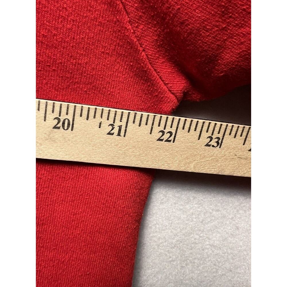 Vintage Jerzees by Russell Red Crewneck Sweatshirt Mens XL 46‎ Made In USA - Picture 4 of 11